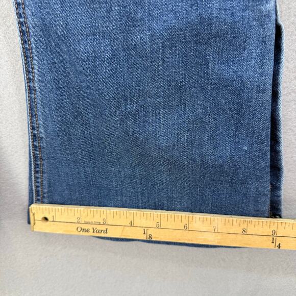 Free People Jeans Women's 29 (8) Blue Skylar Button Flare Moto Jeans - Picture 13 of 13